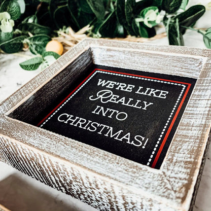 Chalkboard Wood Christmas Sign for Holiday Decor