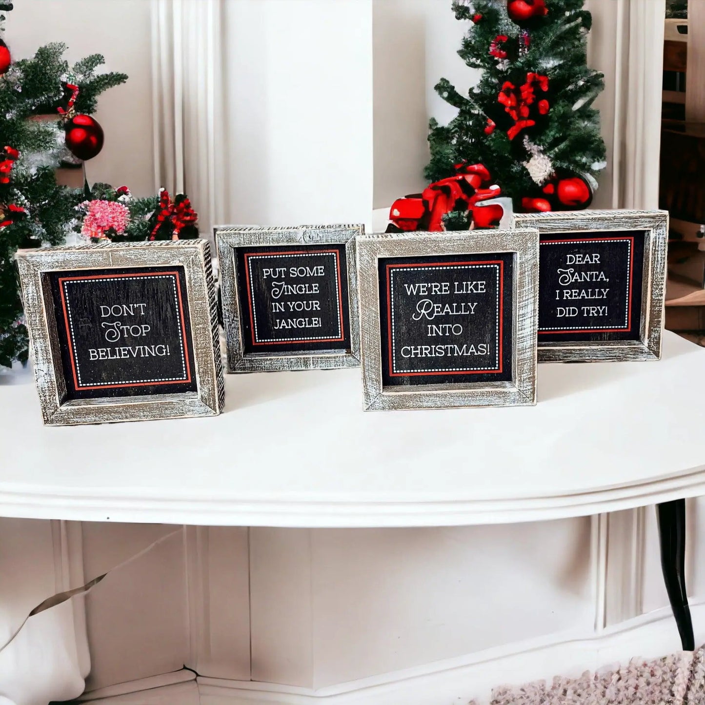 Chalkboard Wood Christmas Sign for Holiday Decor
