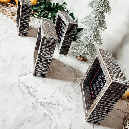 Chalkboard Wood Christmas Sign for Holiday Decor