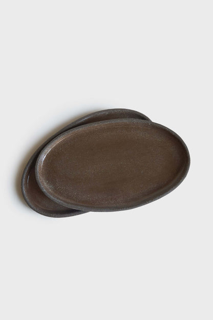 Handmade Oval Stoneware Rustic Serving Platter