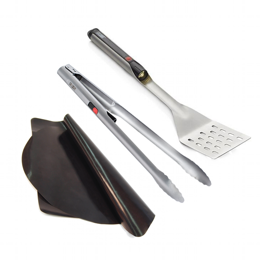 Grill Tool Combo | Spatula, Tong & Grill Mat