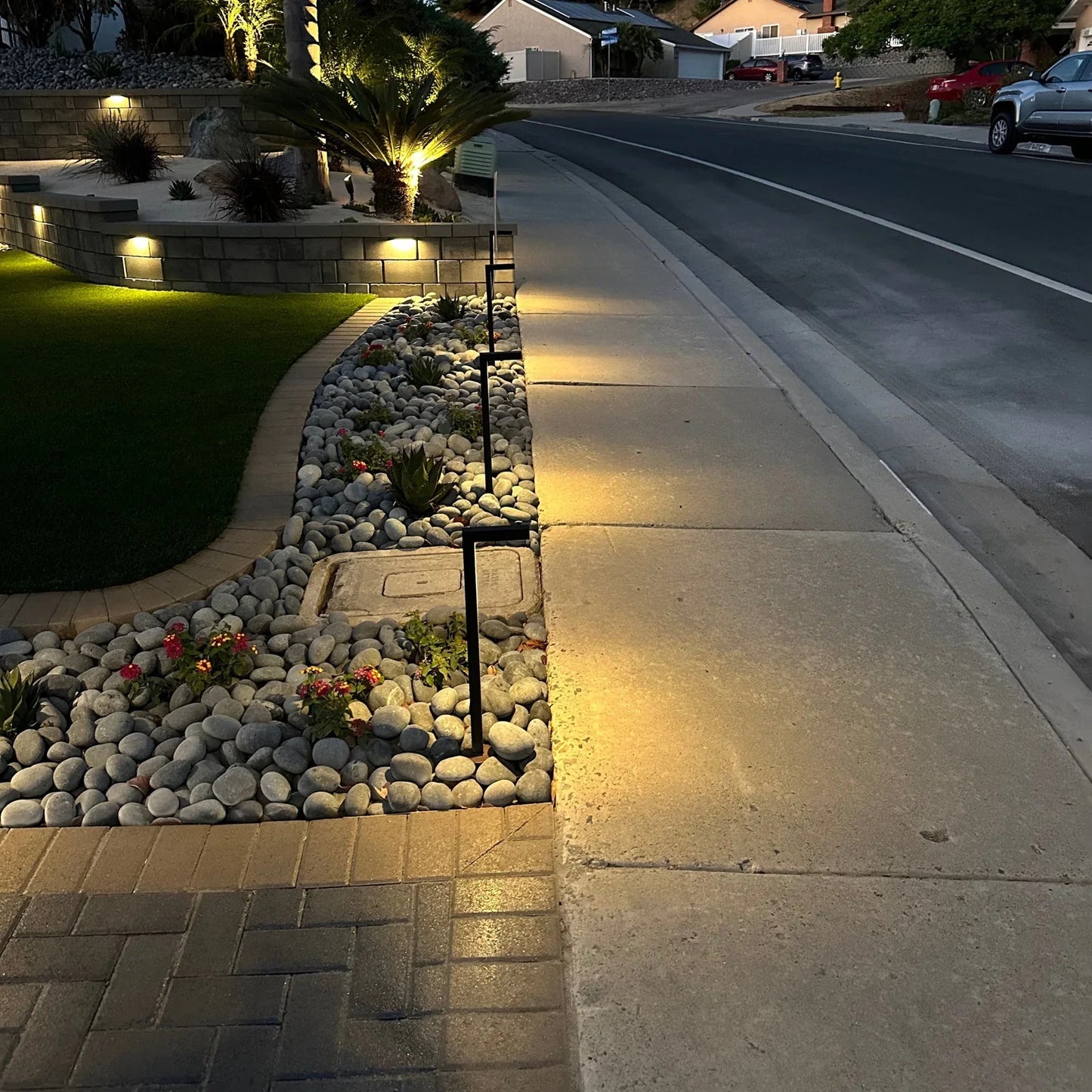 Aspen Black Brass Path Light Low Voltage Outdoor Lighting
