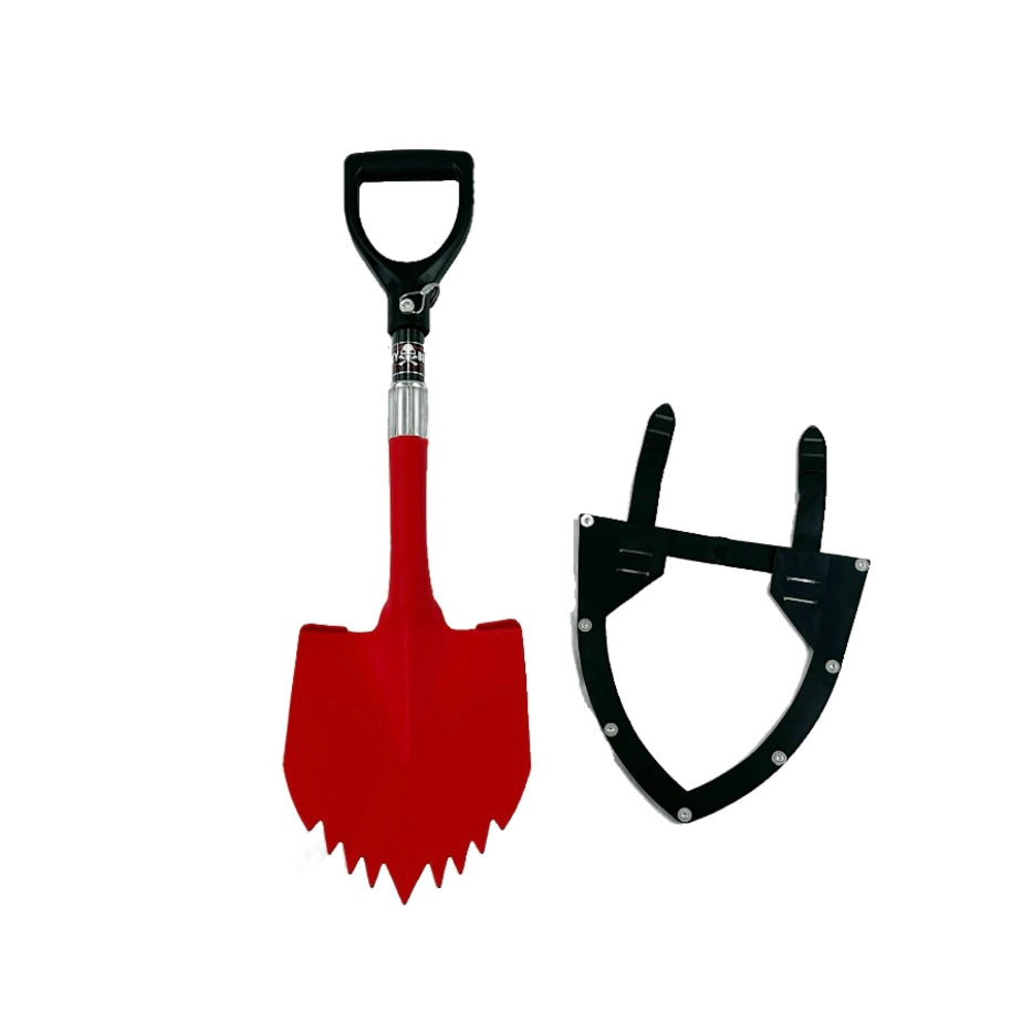 Krazy Beaver Mini Shovel  with guard(Textured Red Head / Black Handle # 45642) - Tampa soil911.com