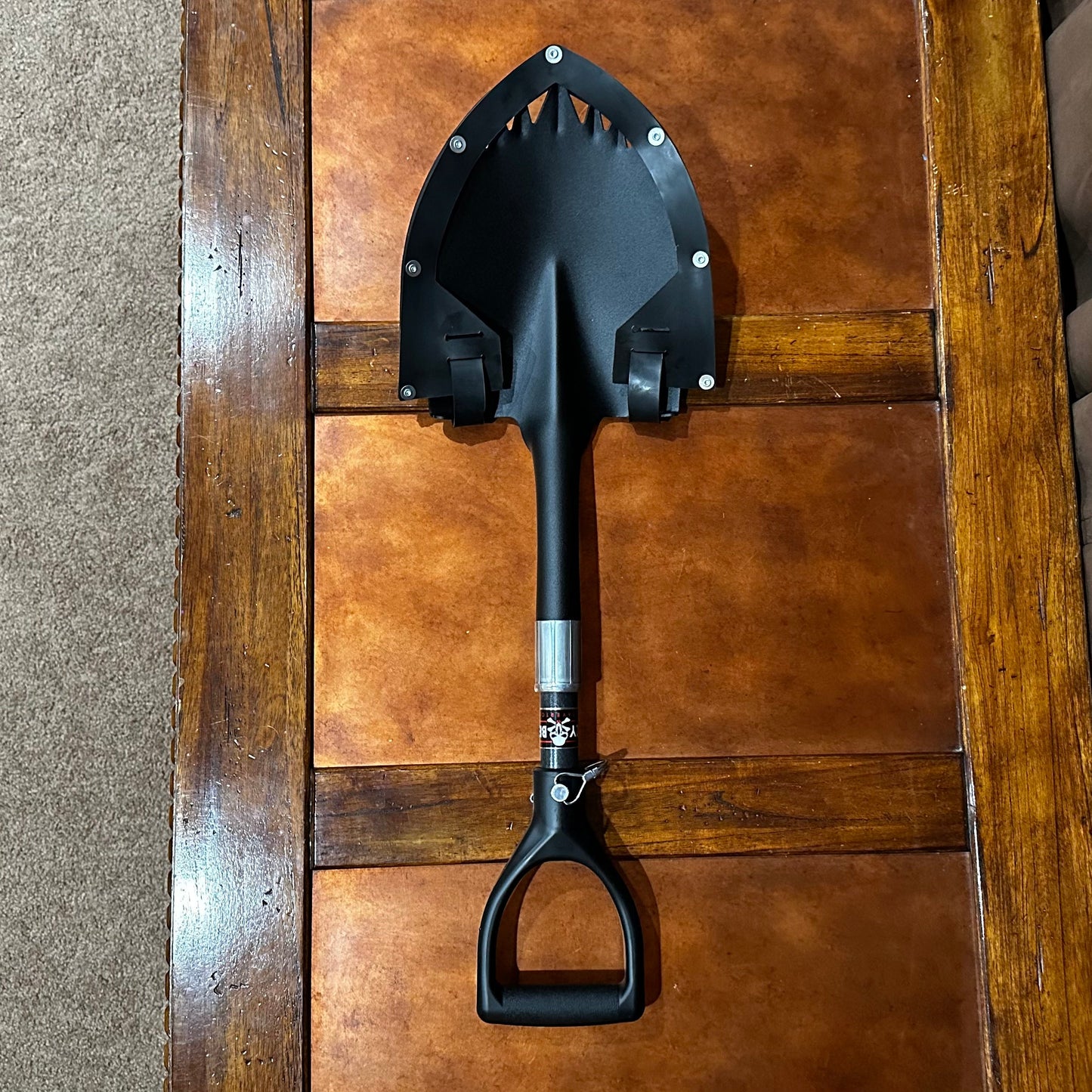 Krazy Beaver Mini Shovel  with guard (Textured Black Head / Black Handle # 45641) - Tampa soil911.com