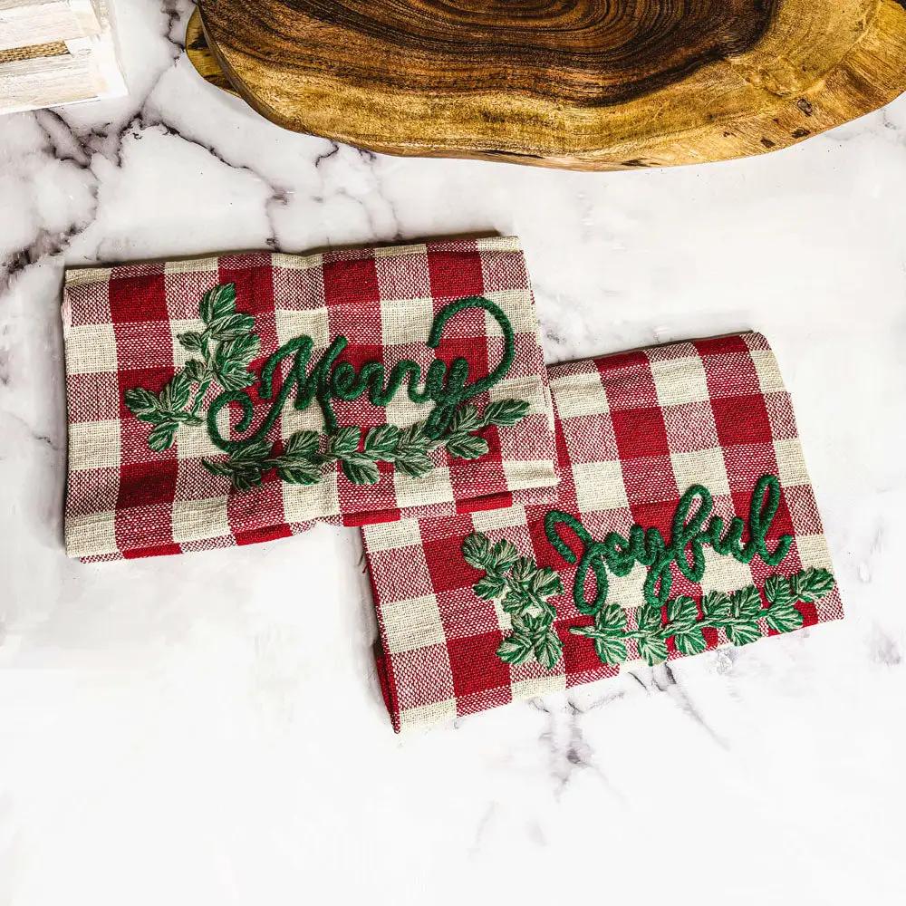 Holiday Charcuterie and Tartan Towel Set