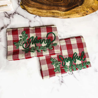Holiday Charcuterie and Tartan Towel Set