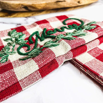 Holiday Charcuterie and Tartan Towel Set