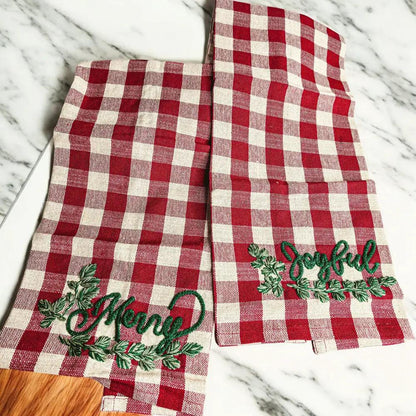 Holiday Charcuterie and Tartan Towel Set