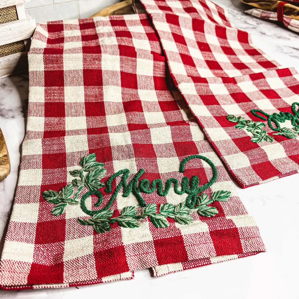 Holiday Charcuterie and Tartan Towel Set