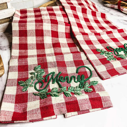 Holiday Charcuterie and Tartan Towel Set