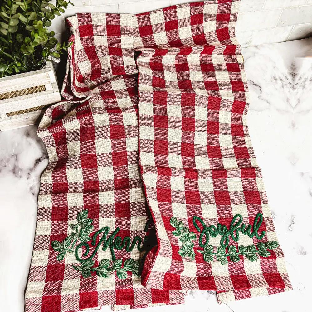 Holiday Charcuterie and Tartan Towel Set