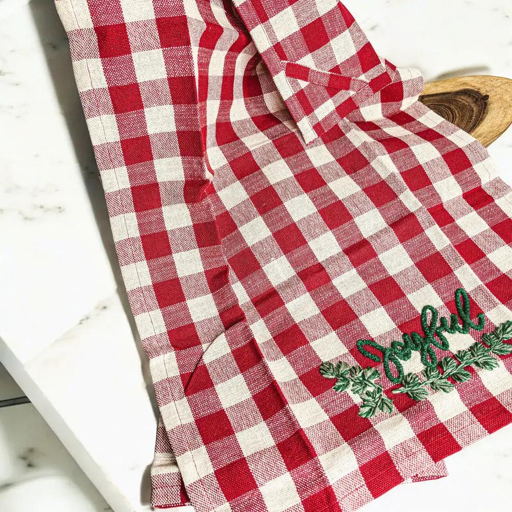 Holiday Charcuterie and Tartan Towel Set