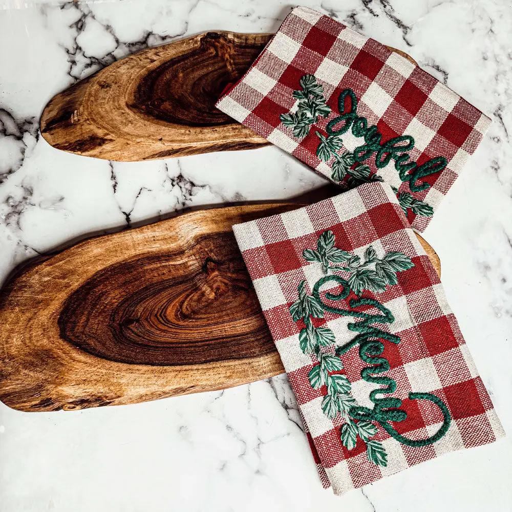 Holiday Charcuterie and Tartan Towel Set