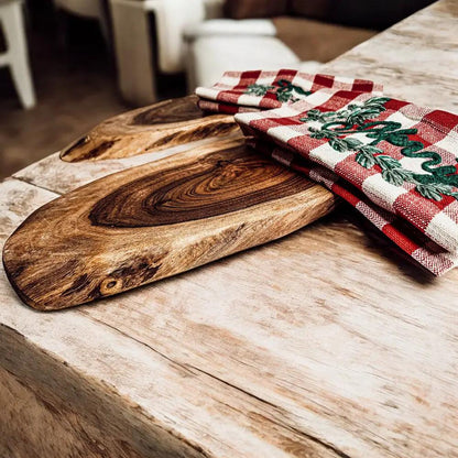 Holiday Charcuterie and Tartan Towel Set