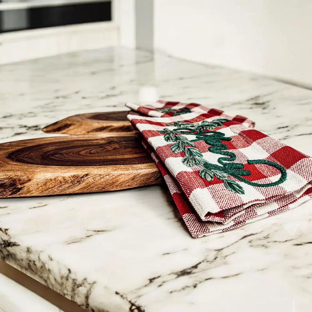 Holiday Charcuterie and Tartan Towel Set