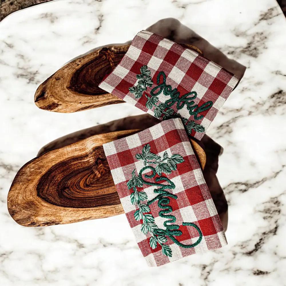 Holiday Charcuterie and Tartan Towel Set