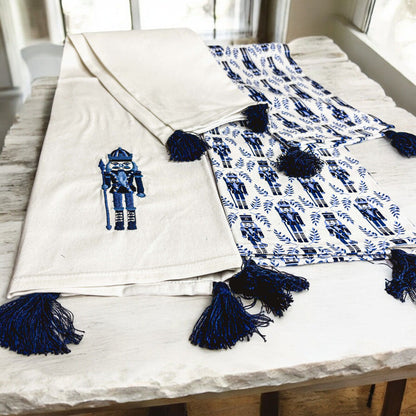 Nutcracker Tea Towel Blue