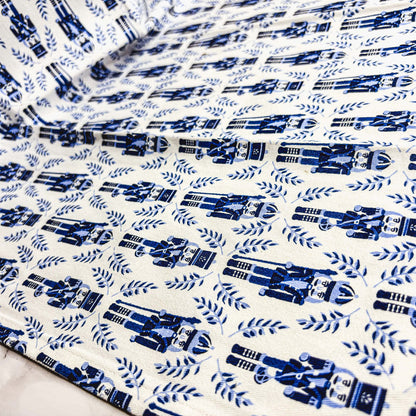 Nutcracker Tea Towel Blue