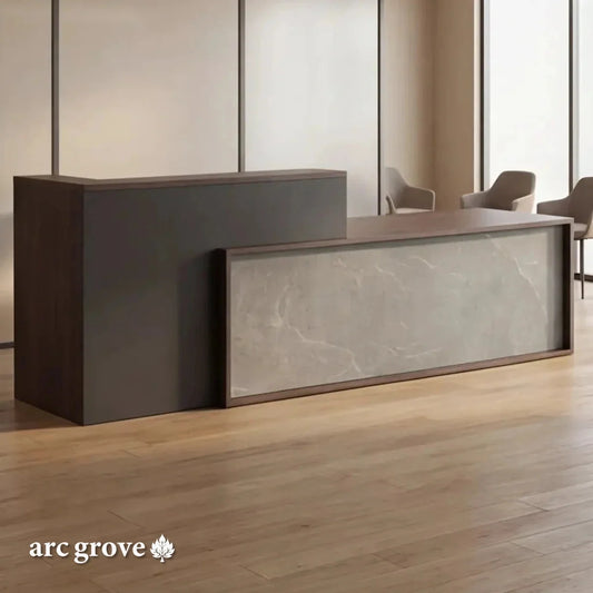 Tavelle Front Reception Desk and Storage