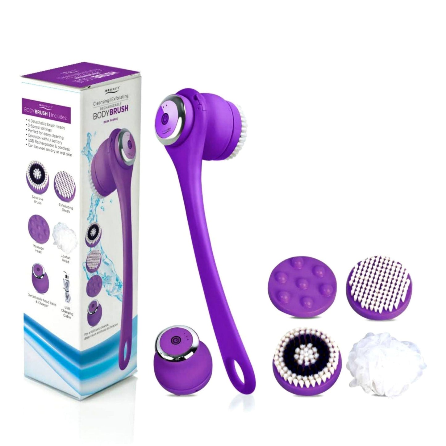 Rechargeable and Exfoliating All In One Body Brush