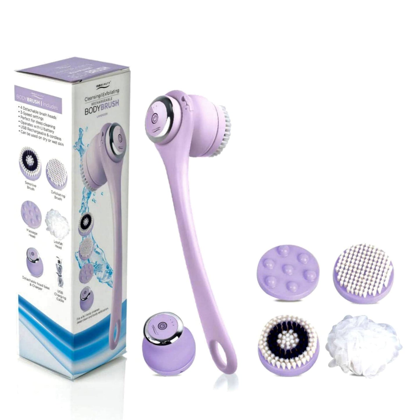 Rechargeable and Exfoliating All In One Body Brush