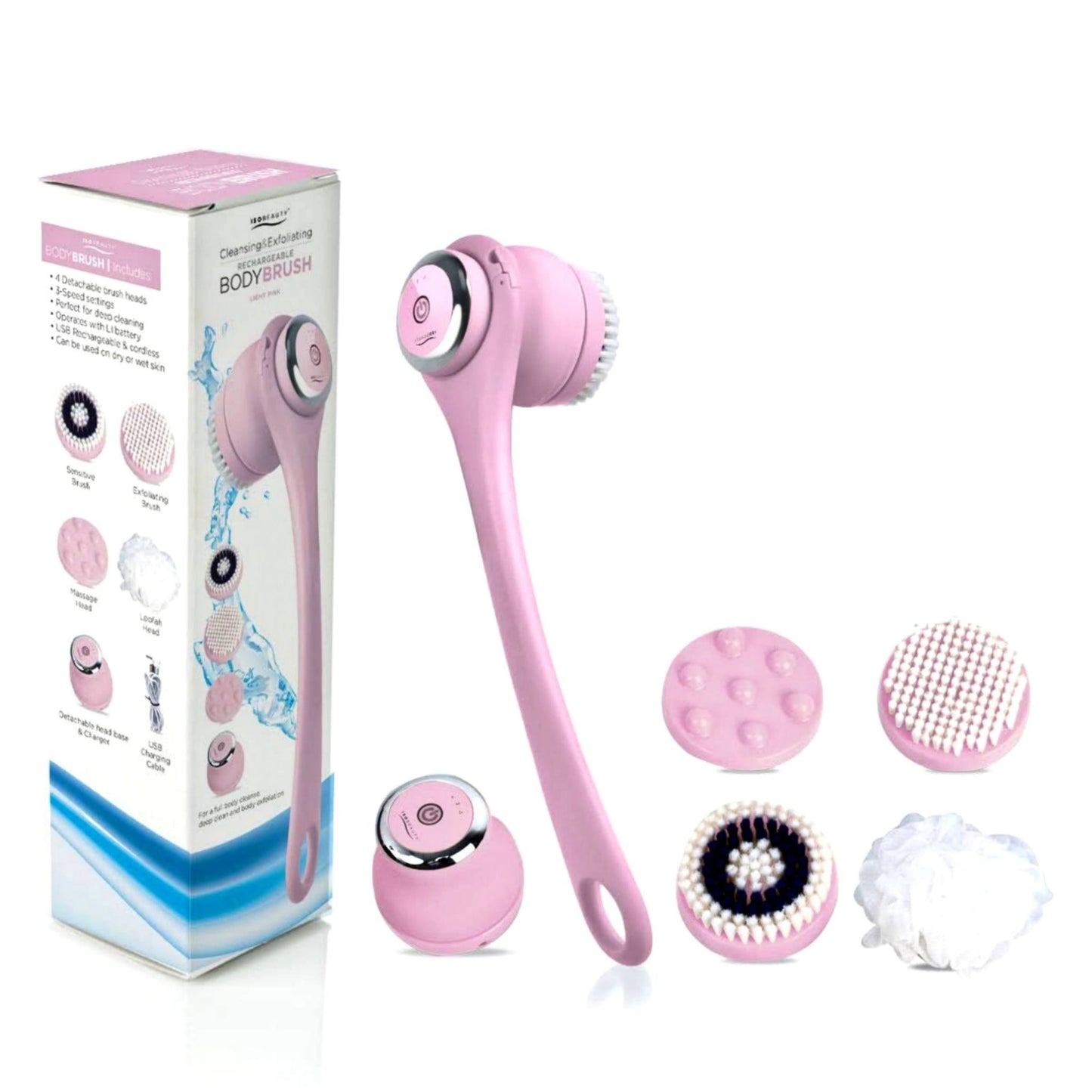 Rechargeable and Exfoliating All In One Body Brush