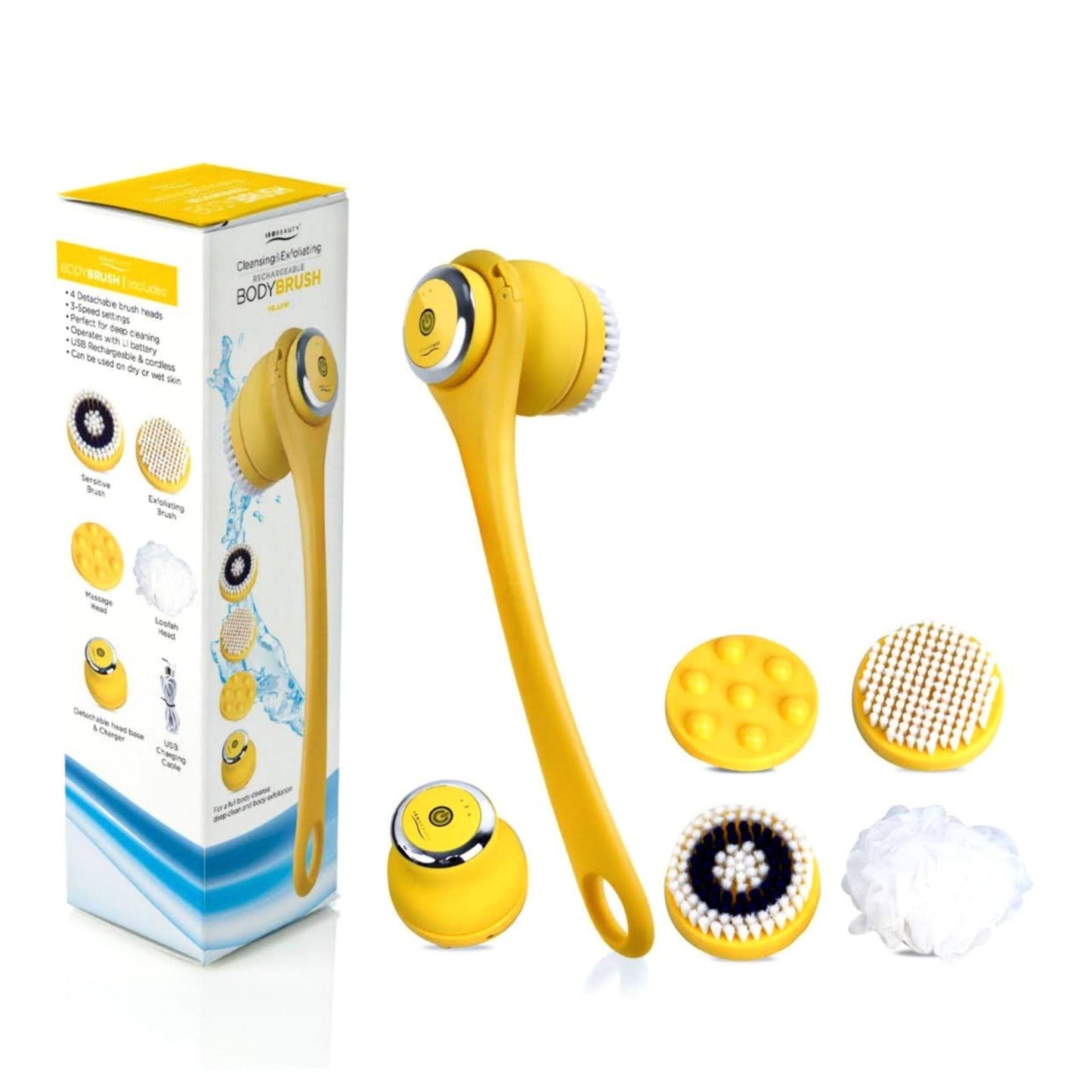 Rechargeable and Exfoliating All In One Body Brush