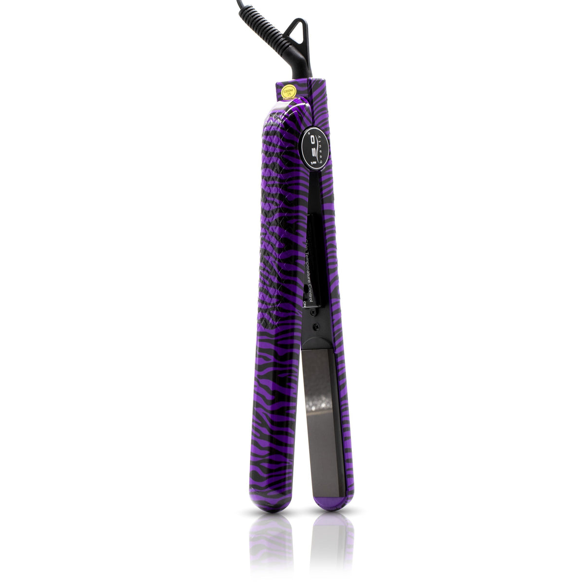 Super Spectrum Pro 1.25in solid ceramic flat iron in purple zebra by Best Product Finds on Tampa Home & Garden Store
