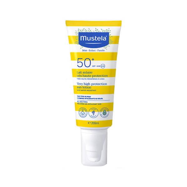 Mustela SPF50+ Sunscreen Lotion, sensitive skin formula, water-resistant tube on Tampa Home & Garden Store