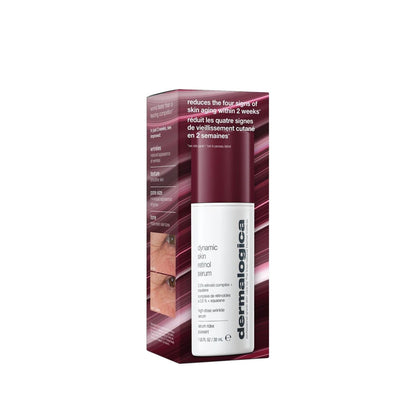 Dermalogica Dynamic Skin Retinol Serum bottle with maroon packaging, anti-aging face serum on Tampa Home & Garden Store