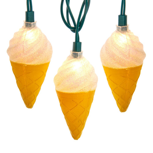 Ice Cream Cone Light Set - 10 Lights - Tampa Home & Garden Store