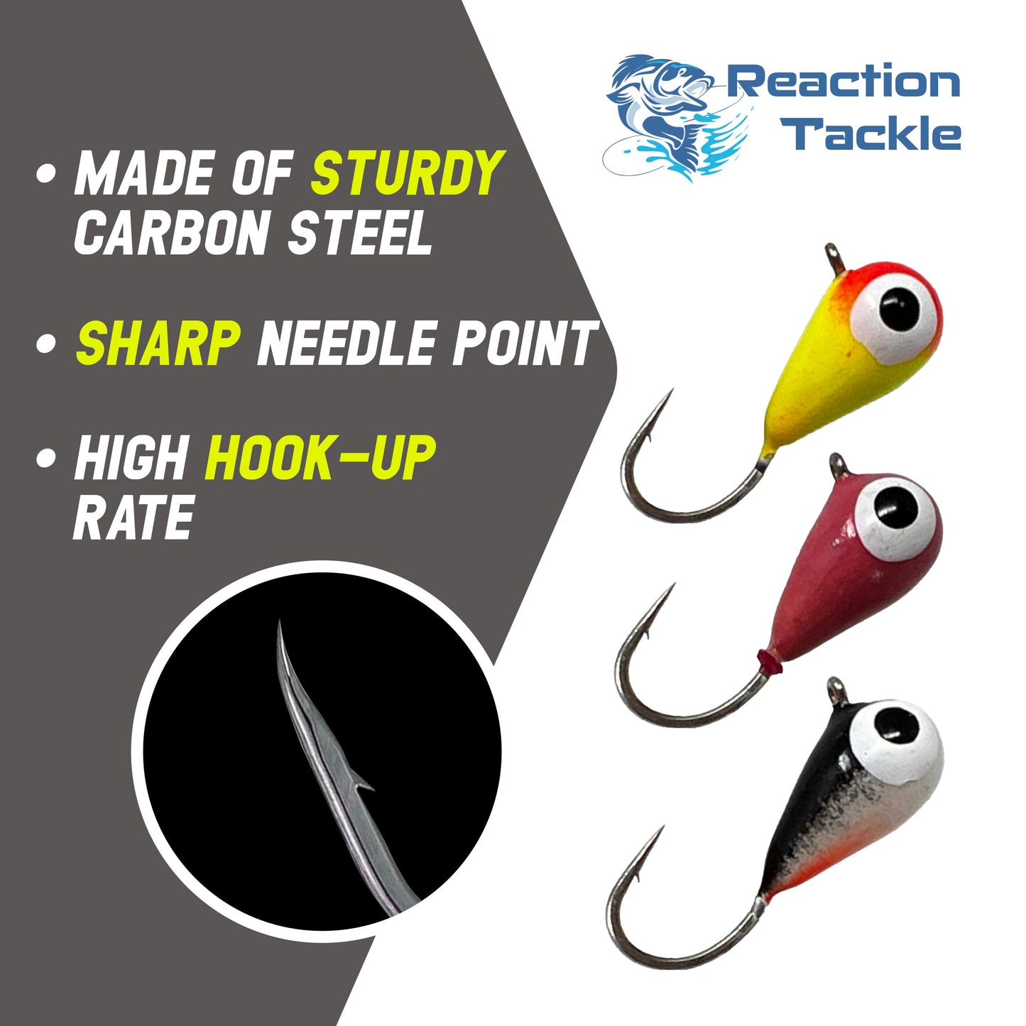 Jigs para pesca en hielo Reaction Tackle