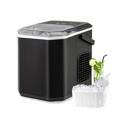 Countertop Ice Maker with Self-Cleaning for Home & Office