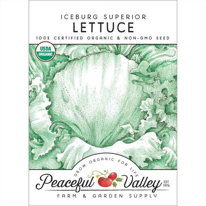 Iceberg Superior Lettuce Seeds (Organic) - Tampa Home & Garden Store