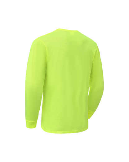 Ideal Club High Visibility Non Reflector Cotton Neon Long Sleeve Safety Shirt [R] - Tampa Home & Garden Store