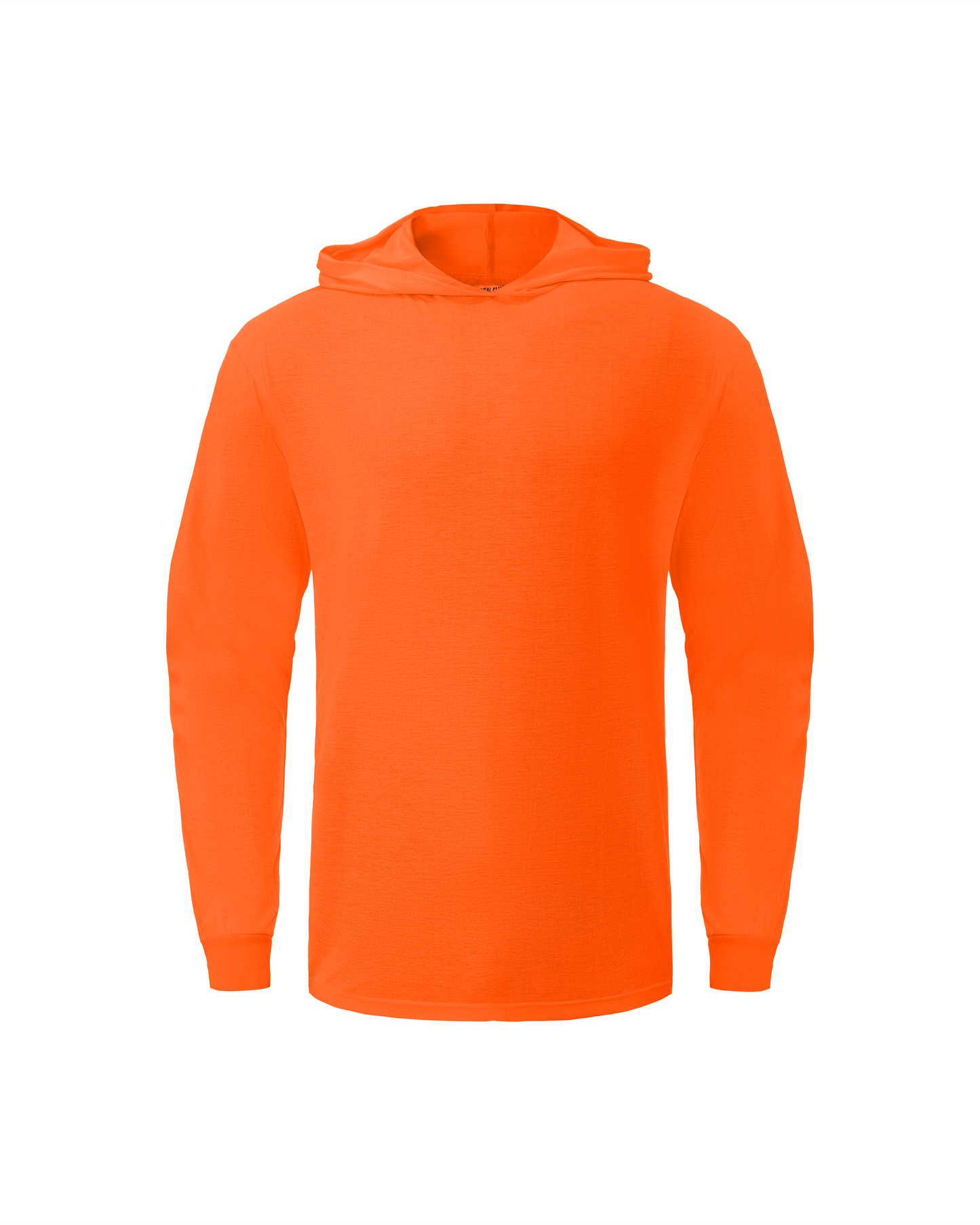 Ideal Club High Visibility Non Reflector Cotton Orange Long Sleeve Safety Hoodie [R] - Tampa Home & Garden Store