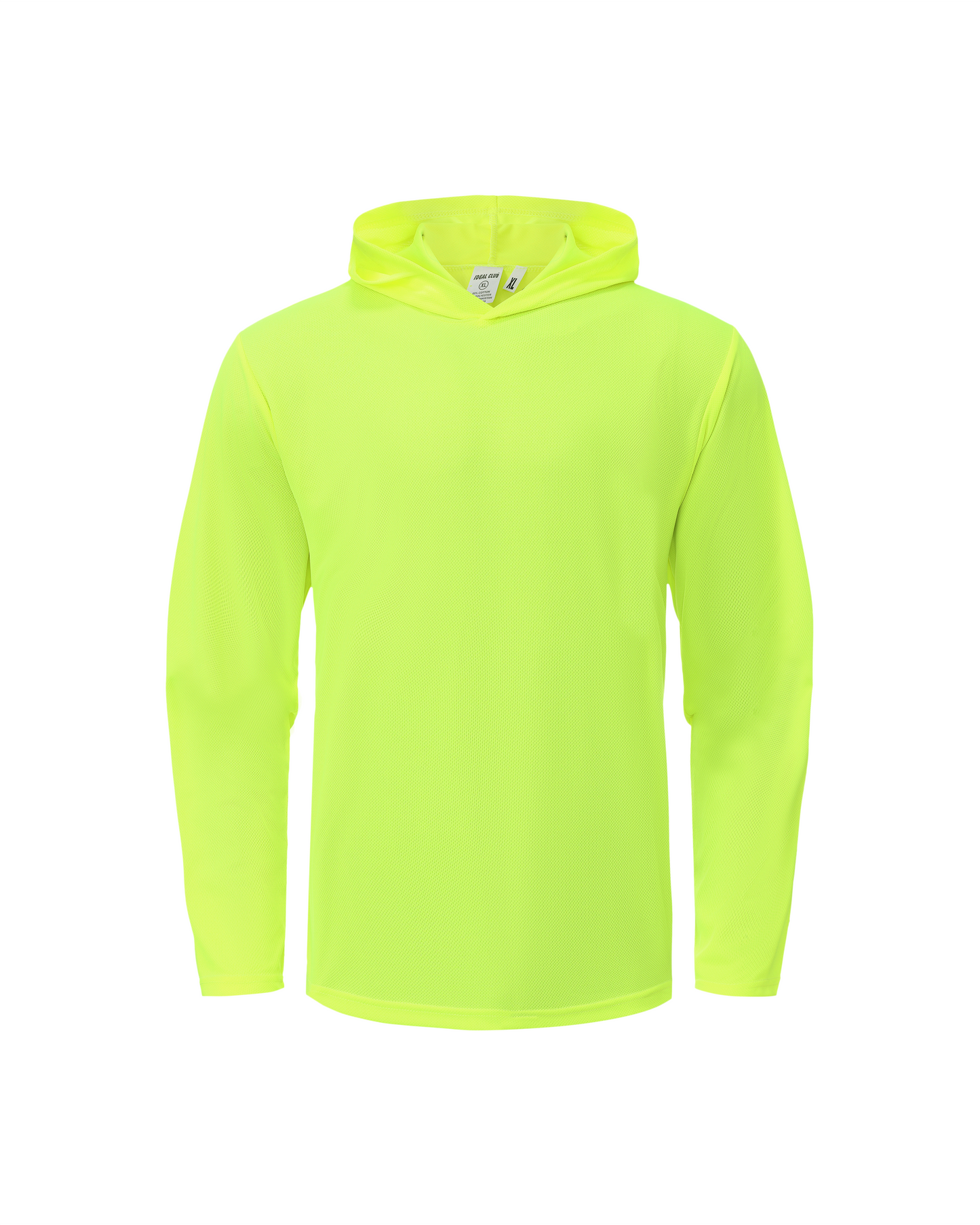 Ideal Club High Visibility Non Reflector Neon Long Sleeve Safety Hoodie [R] - Tampa Home & Garden Store