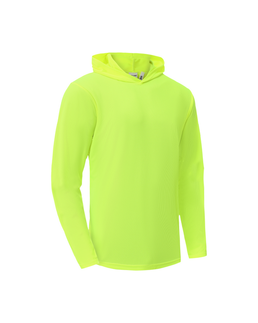 Ideal Club High Visibility Non Reflector Neon Long Sleeve Safety Hoodie [R] - Tampa Home & Garden Store
