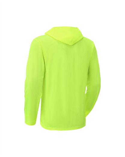Ideal Club High Visibility Non Reflector Neon Long Sleeve Safety Hoodie [R] - Tampa Home & Garden Store