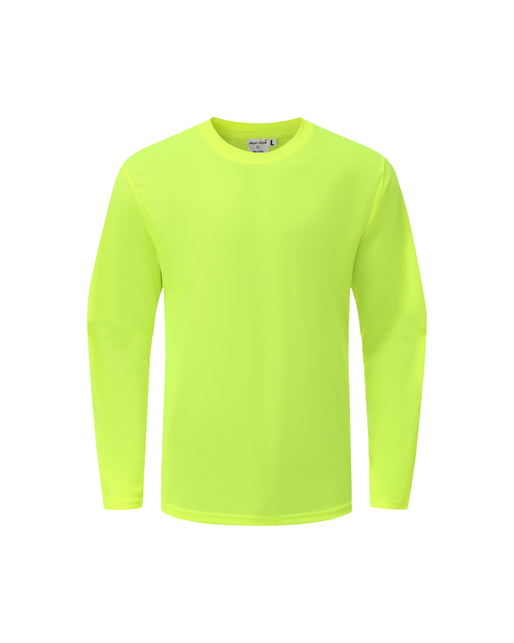 Ideal Club High Visibility Non Reflector Neon Long Sleeve Safety Shirt [R] - Tampa Home & Garden Store
