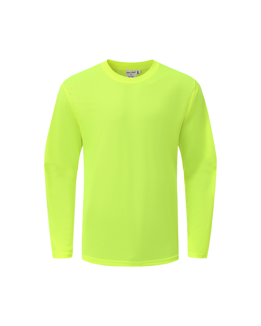 Ideal Club High Visibility Non Reflector Neon Long Sleeve Safety Shirt [R] - Tampa Home & Garden Store