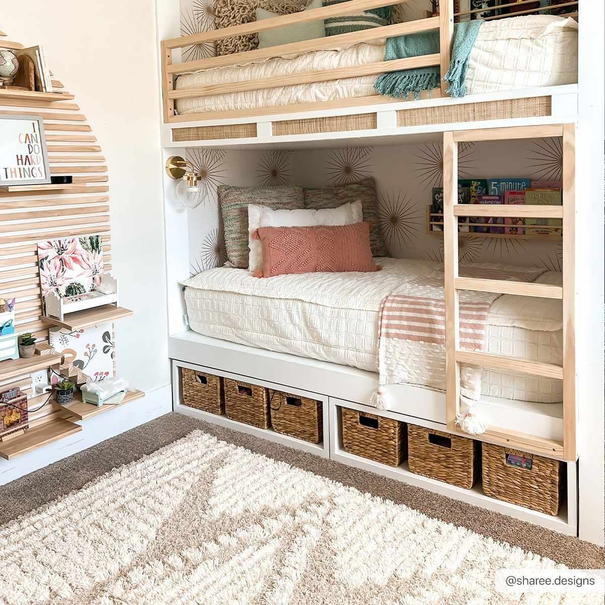 Igor Shag Area Rug by Boutique Rugs, ivory cream plush shag for bedroom decor on Tampa Home & Garden Store