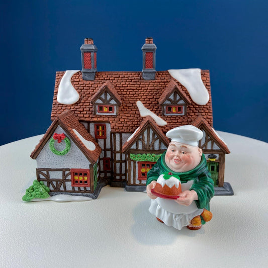 Illuminated Ashbury Inn By Dept. 56. Vintage Christmas Village Porcelain House. Dickens' Village Series. Home or Retail Decor. Kids Room. - Tampa Home & Garden Store