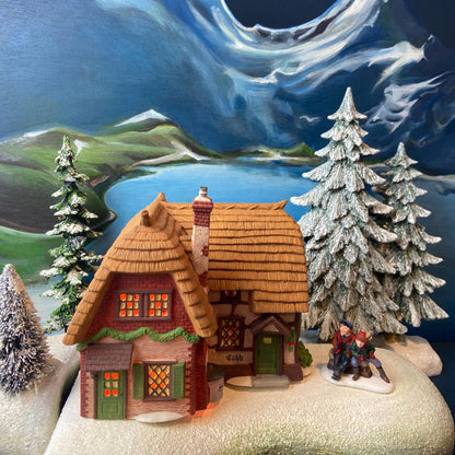 Illuminated Christmas Village T. Puddlewick Spectacle Shop by Dept. 56. Dickens' Village. Seasonal Home Retail Decor. Night Light. - Tampa Home & Garden Store