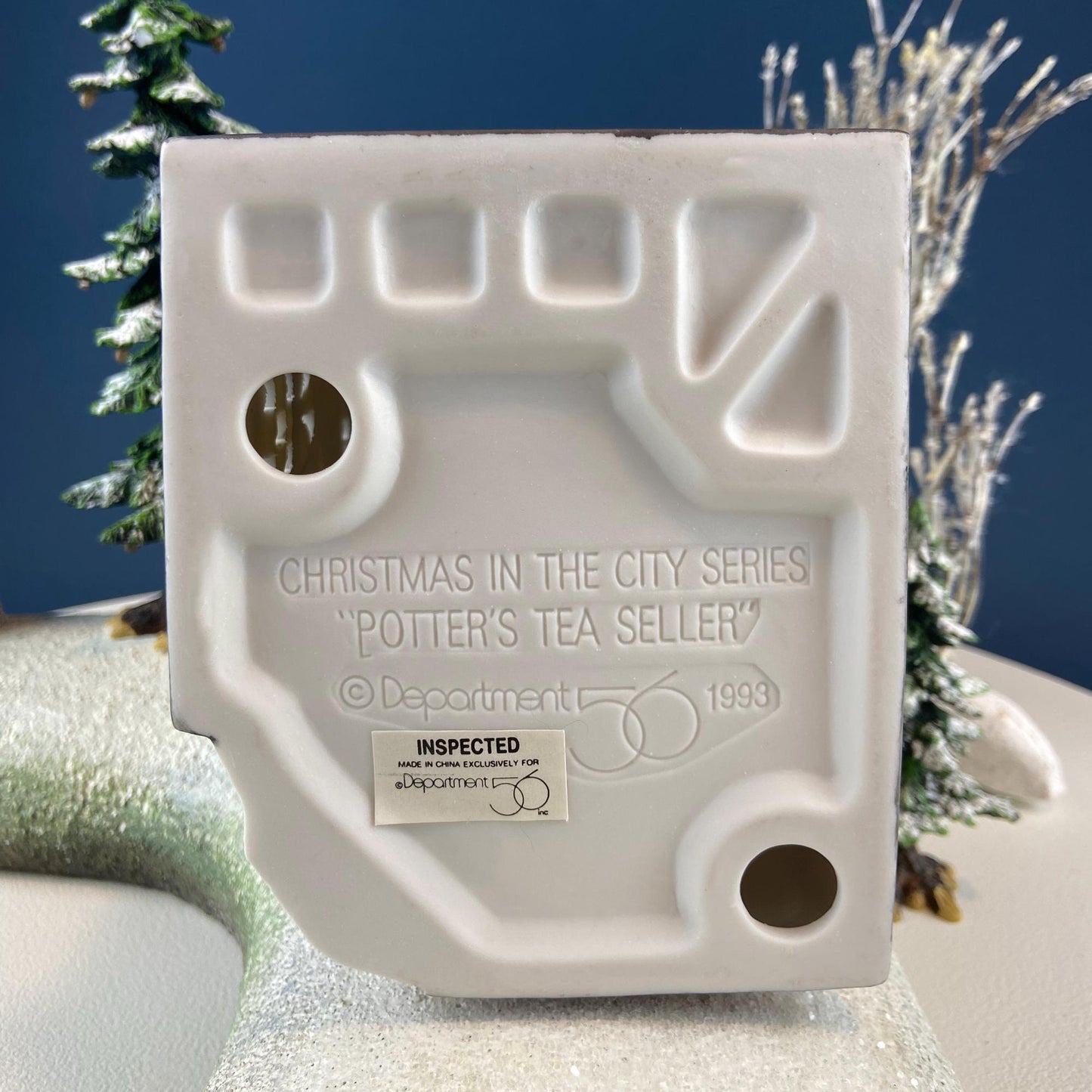 Illuminated Christmas Village Tea Seller House by Dept 56. Christmas in the City. Magical Holiday Home Retail Decor. Gift for Tea Lover. - Tampa Home & Garden Store