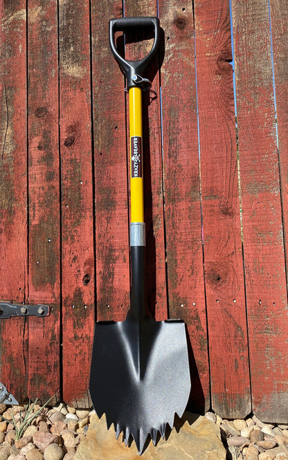 Pala Krazy Beaver (cabeza con textura negra/mango amarillo 45635) 