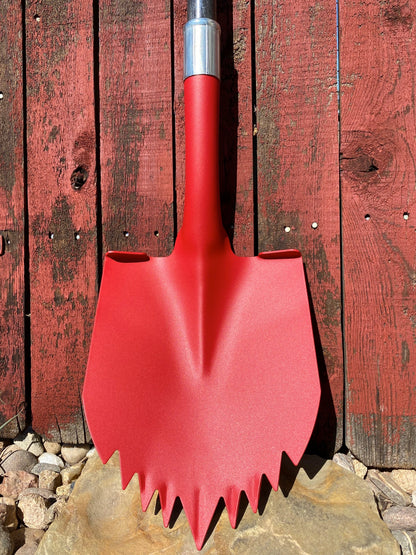 Pala Krazy Beaver XL (cabezal rojo texturizado/mango negro)