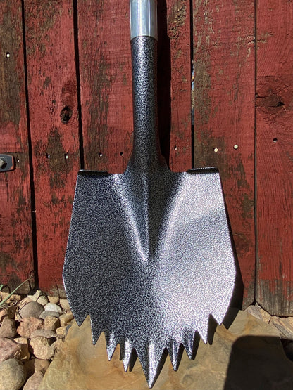 Krazy Beaver shovel with speckled silver-vein head and black handle serrated blade on Tampa Home & Garden Store