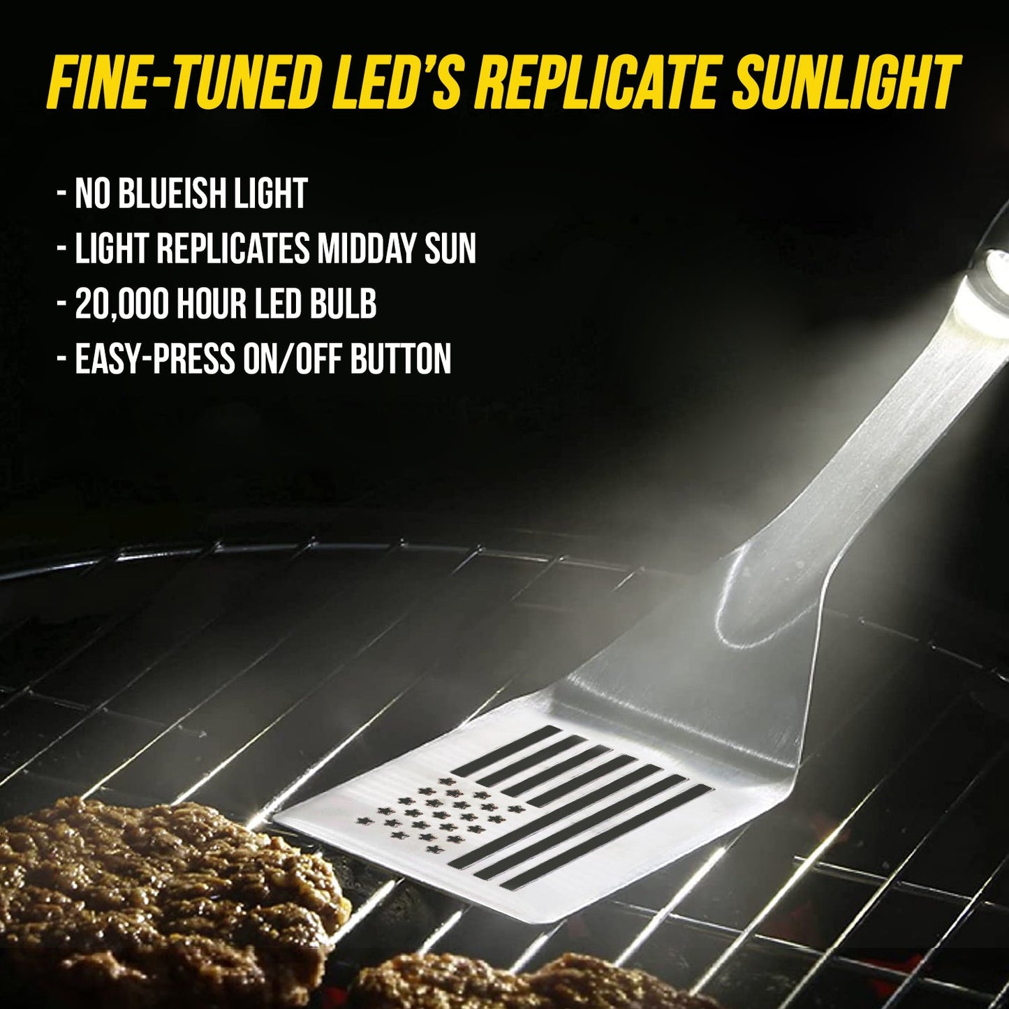 Grilling Spatula LED Light USA Flag Edition