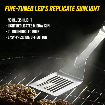 Grilling Spatula LED Light USA Flag Edition